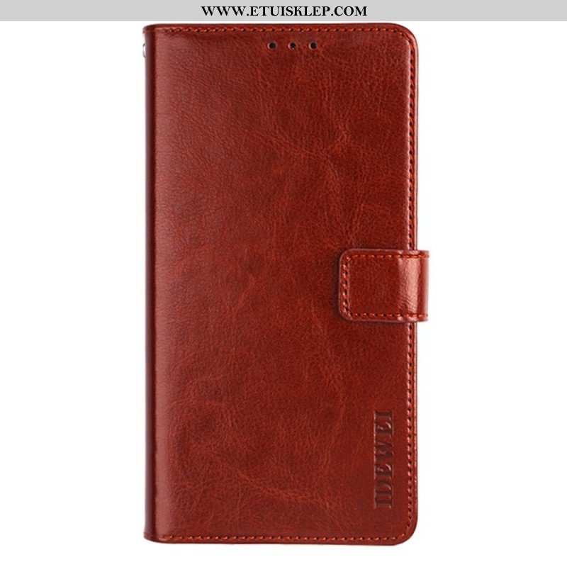 Etui Folio do Oppo Find X5 Lite Sztuczna Skóra Idewei W Stylu Vintage